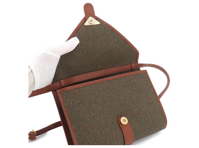 Borsa a tracolla e clutch 2-Way Yves Saint Laurent Marrone Verde - vista 5
