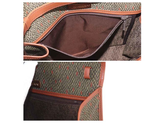 Borsa a tracolla e clutch 2-Way Yves Saint Laurent Marrone Verde - vista 7