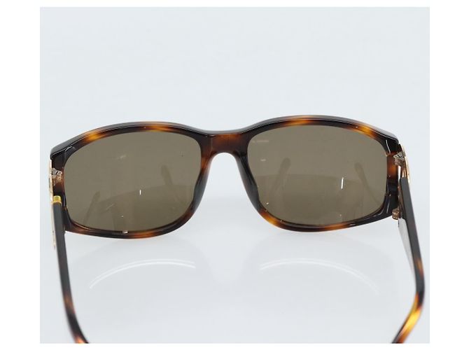 Gafas de sol CHANEL estampado de carey plástico marrón oro CC Auth bs35421 Castaño Dorado - vista 10