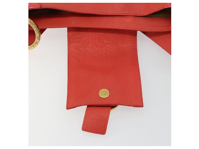 Bulgari Borsa BVLGARI in pelle Pink Gold Auth 183638A Rosa D'oro - vista 10