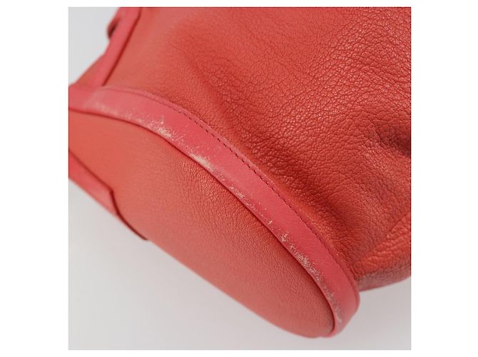 Bulgari Borsa BVLGARI in pelle Pink Gold Auth 183638A Rosa D'oro - vista 16