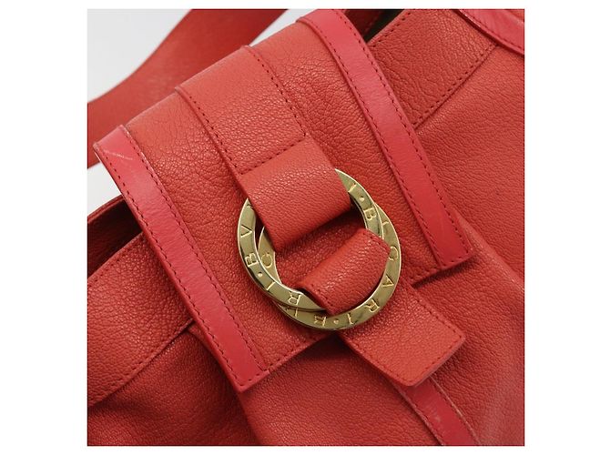Bulgari Borsa BVLGARI in pelle Pink Gold Auth 183638A Rosa D'oro - vista 17