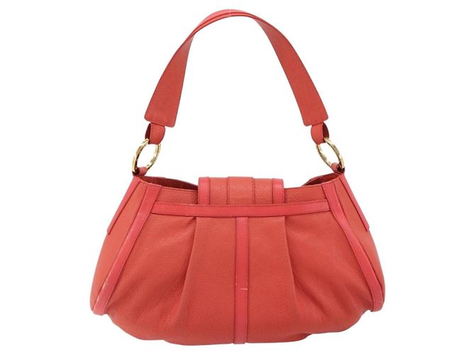 Bulgari Borsa BVLGARI in pelle Pink Gold Auth 183638A Rosa D'oro - vista 2