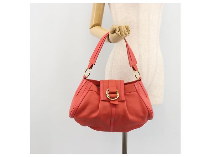 Bulgari Borsa BVLGARI in pelle Pink Gold Auth 183638A Rosa D'oro - vista 23