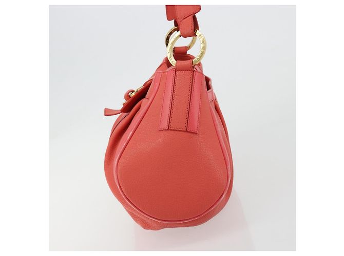 Bulgari Borsa BVLGARI in pelle Pink Gold Auth 183638A Rosa D'oro - vista 3
