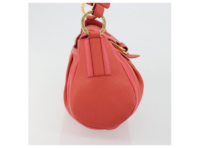 Bulgari Borsa BVLGARI in pelle Pink Gold Auth 183638A Rosa D'oro - vista 4
