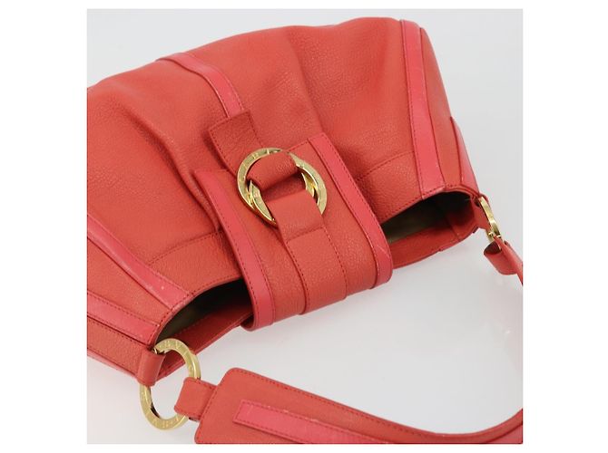 Bulgari Borsa BVLGARI in pelle Pink Gold Auth 183638A Rosa D'oro - vista 6