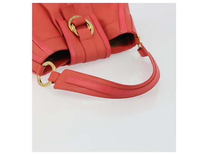 Bulgari Borsa BVLGARI in pelle Pink Gold Auth 183638A Rosa D'oro - vista 7