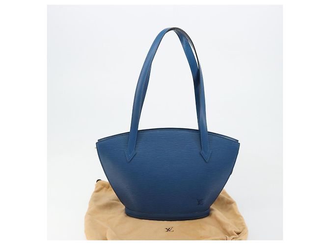 LOUIS VUITTON Epi Saint Jacques Borsa a Spalla Shopping Blu M52275 Auth 183305SAV - vista 12
