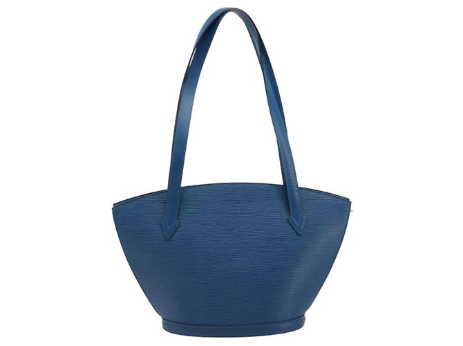 LOUIS VUITTON Epi Saint Jacques Borsa a Spalla Shopping Blu M52275 Auth 183305SAV - vista 2