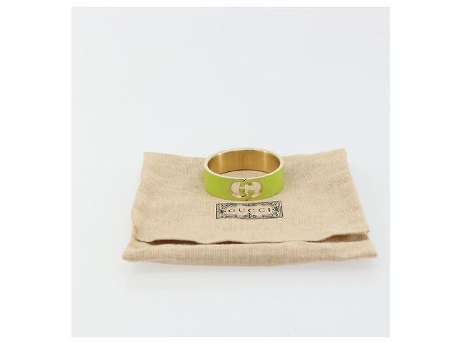 Bracciale rigido GUCCI in metallo S Verde Auth yk20445M - vista 12