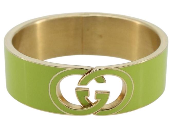 Bracciale rigido GUCCI in metallo S Verde Auth yk20445M - vista 13