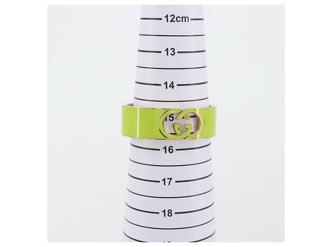 Bracciale rigido GUCCI in metallo S Verde Auth yk20445M - vista 14