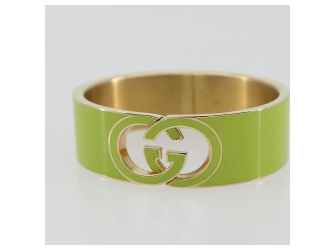Bracciale rigido GUCCI in metallo S Verde Auth yk20445M - vista 5