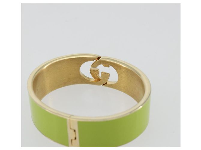 Bracciale rigido GUCCI in metallo S Verde Auth yk20445M - vista 6