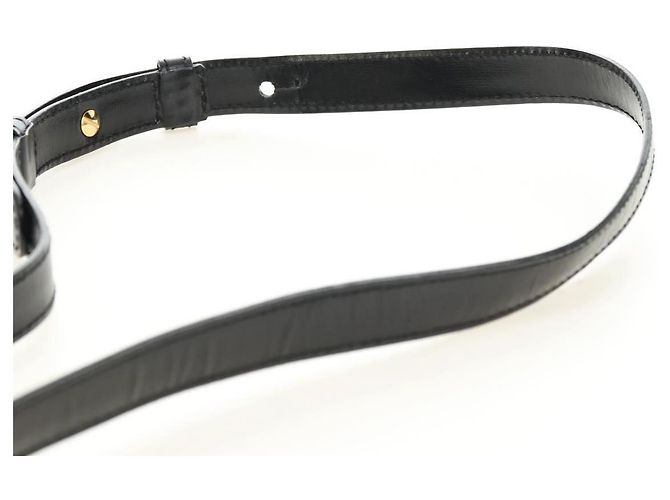 Céline CELINE Circle Schultertasche aus Leder Schwarz Gold Authentisch 181901SM Golden - Ansicht 14