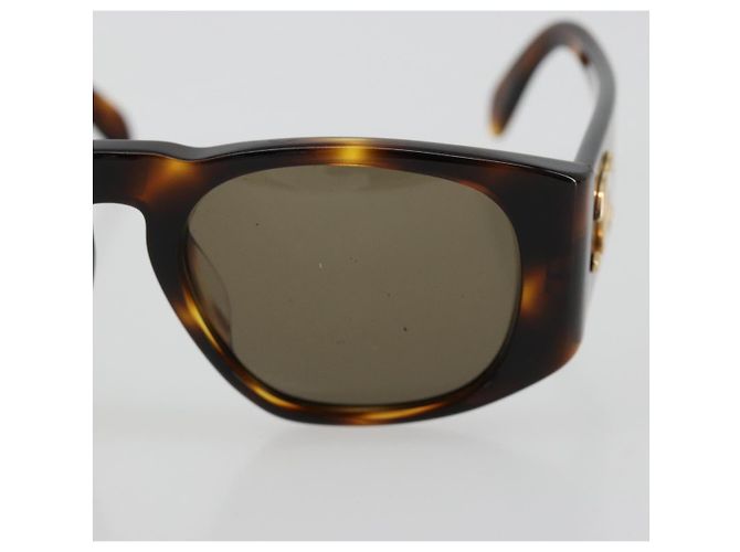 Gafas de sol CHANEL de Plástico Marrón Oro CC Auth yk20489M Castaño Dorado - vista 6
