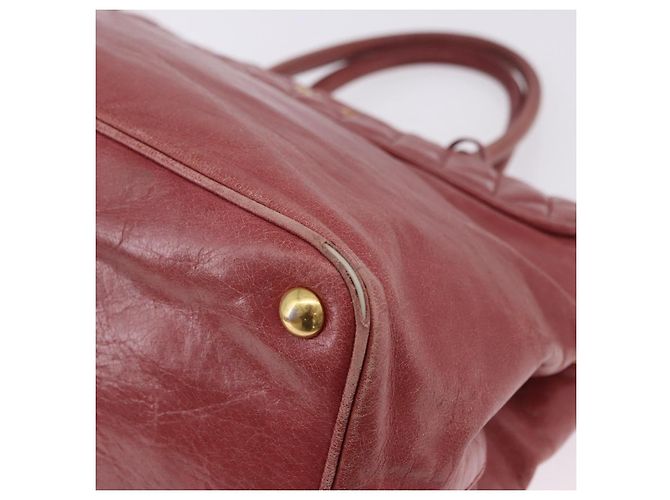 Borsa a mano Miu Miu Matelasse in pelle 2way Rosa Oro Auth gh2131 D'oro - vista 15
