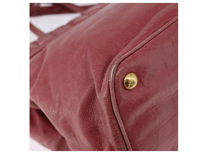 Borsa a mano Miu Miu Matelasse in pelle 2way Rosa Oro Auth gh2131 D'oro - vista 16
