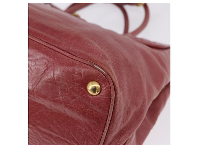 Borsa a mano Miu Miu Matelasse in pelle 2way Rosa Oro Auth gh2131 D'oro - vista 17