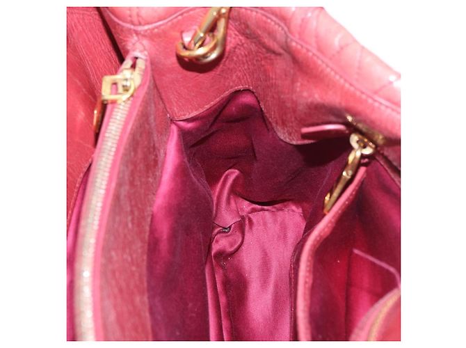 Borsa a mano Miu Miu Matelasse in pelle 2way Rosa Oro Auth gh2131 D'oro - vista 22