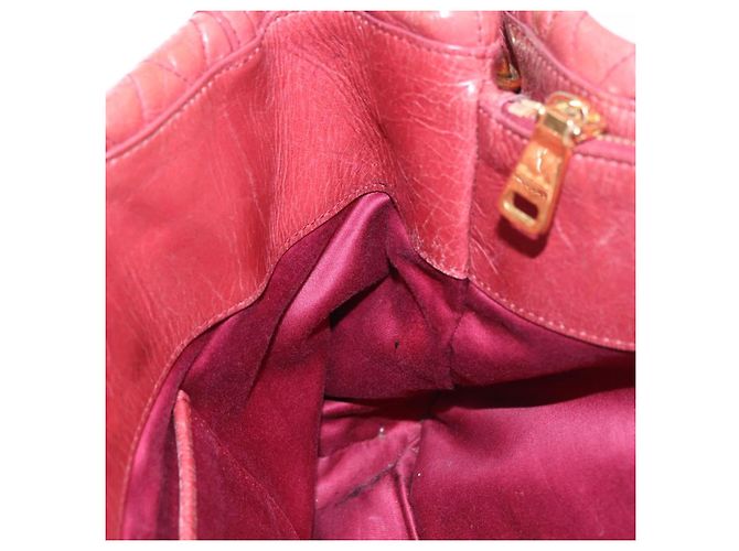 Borsa a mano Miu Miu Matelasse in pelle 2way Rosa Oro Auth gh2131 D'oro - vista 25