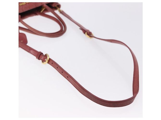Borsa a mano Miu Miu Matelasse in pelle 2way Rosa Oro Auth gh2131 D'oro - vista 9