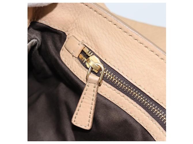 Borsa Tote Miu Miu in pelle beige oro Auth 184214A D'oro - vista 20