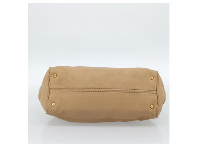 Borsa Tote Miu Miu in pelle beige oro Auth 184214A D'oro - vista 5