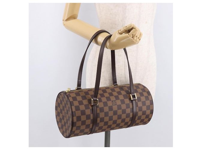 LOUIS VUITTON Borsa Papillon 30 Damier Ebene N51303 LV Auth 183697V - vista 21