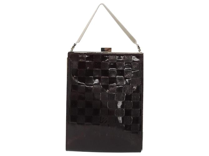 LOUIS VUITTON Bolsa Damier Vernis Anju GM Vermelho Carmine N92108 LV Auth bs35470 - vista 2