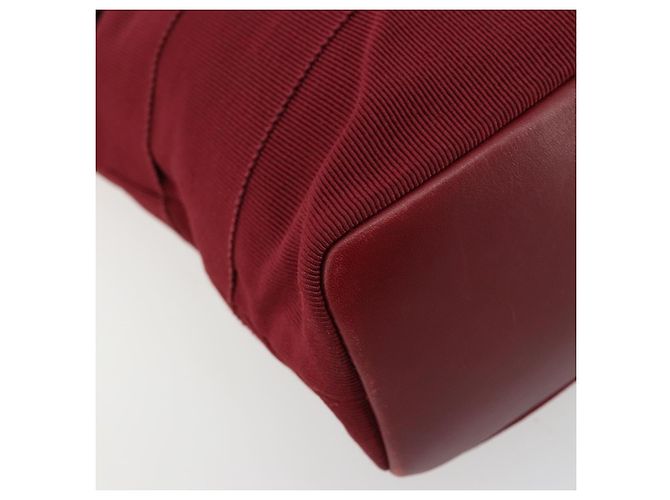 Borsa a tracolla Salvatore Ferragamo Vala in tela e pelle rosso oro Auth ka4578A D'oro - vista 15