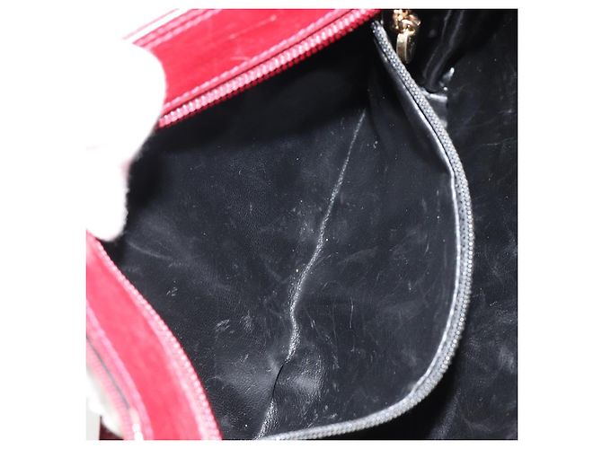 Borsa a tracolla Salvatore Ferragamo Vala in tela e pelle rosso oro Auth ka4578A D'oro - vista 22