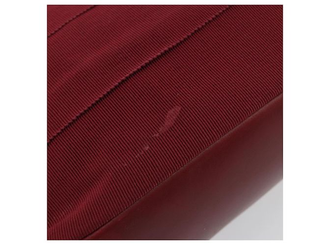 Borsa a tracolla Salvatore Ferragamo Vala in tela e pelle rosso oro Auth ka4578A D'oro - vista 9
