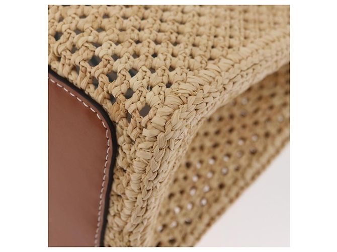 Borsa Tote LOUIS VUITTON On the Go MM Raffia Okinawa Only Beige LV Auth 182627SAM - vista 15