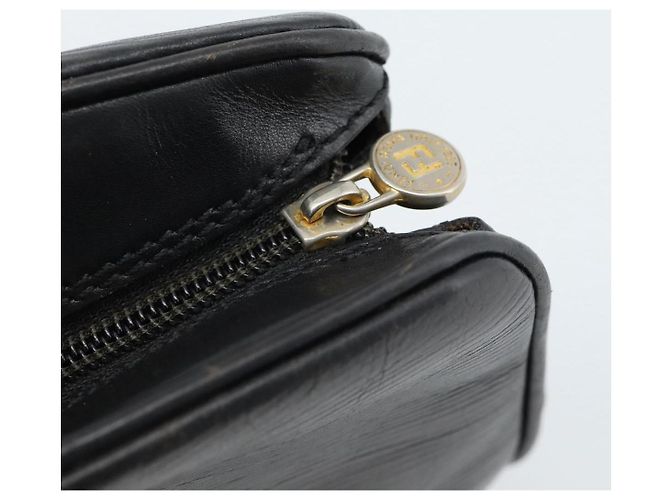 Borsa FENDI in pelle nera e oro Auth bs35415 Nero D'oro - vista 9