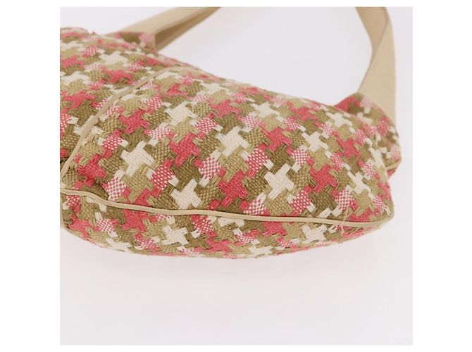 Borsa a tracolla LOEWE cotone Beige Gold Auth 184313A D'oro - vista 14
