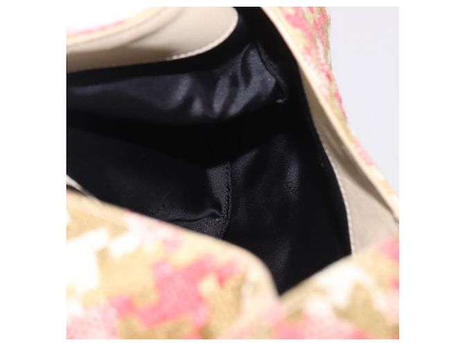 Borsa a tracolla LOEWE cotone Beige Gold Auth 184313A D'oro - vista 18