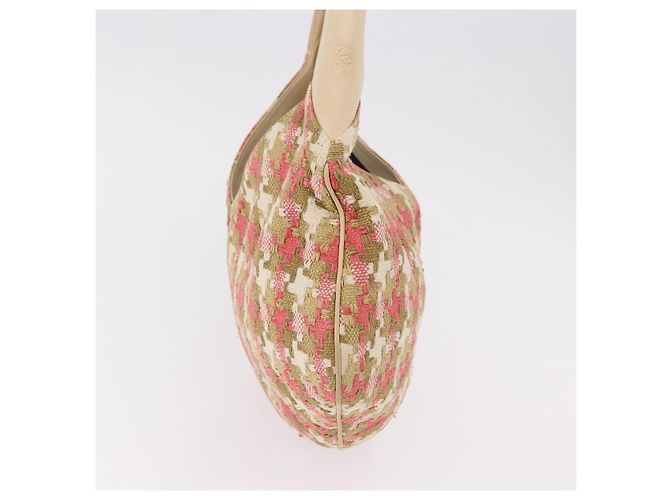Borsa a tracolla LOEWE cotone Beige Gold Auth 184313A D'oro - vista 4