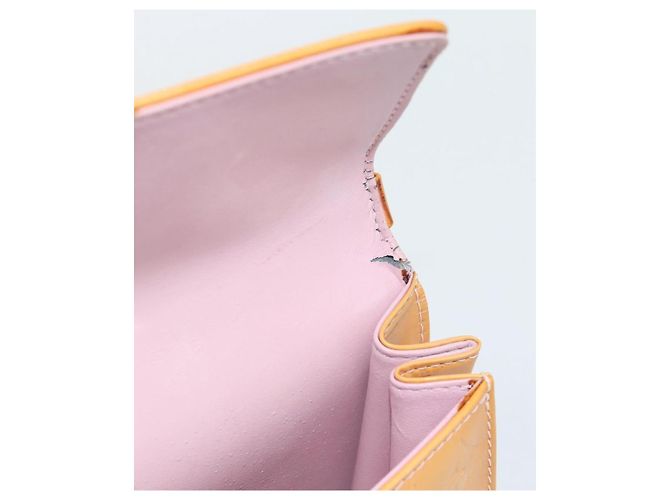 LOUIS VUITTON Monogram Vernis Spring Street Hand Bag Pink M91033 LV Auth 183622 - vista 11