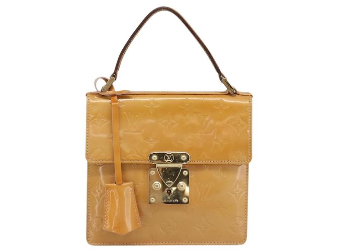 LOUIS VUITTON Monogram Vernis Spring Street Hand Bag Pink M91033 LV Auth 183622 - vista 13
