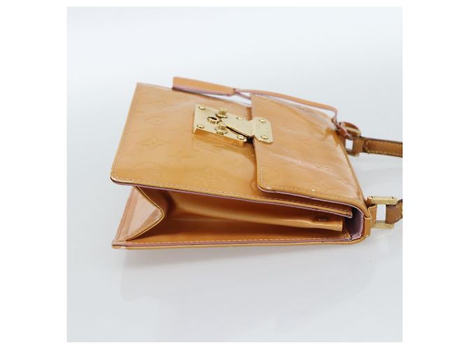 LOUIS VUITTON Monogram Vernis Spring Street Hand Bag Pink M91033 LV Auth 183622 - vista 4