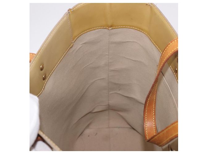 LOUIS VUITTON Borsa Monogram Vernis Reade MM Beige M91141 LV Auth 184220 - vista 20