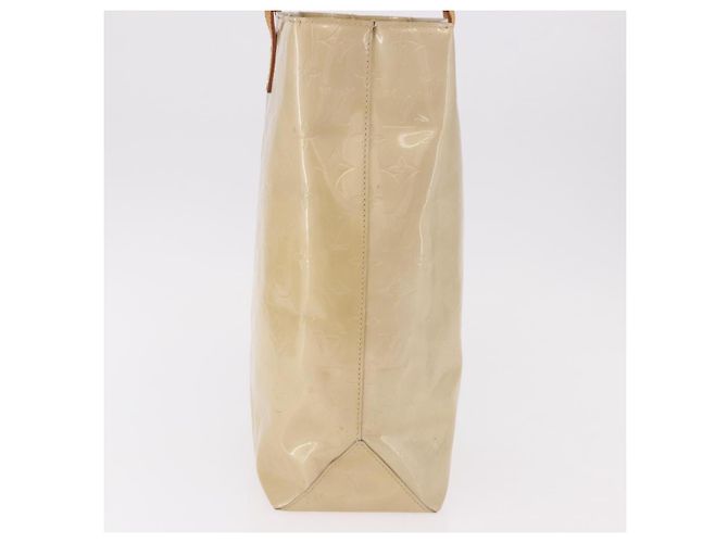LOUIS VUITTON Borsa Monogram Vernis Reade MM Beige M91141 LV Auth 184220 - vista 3