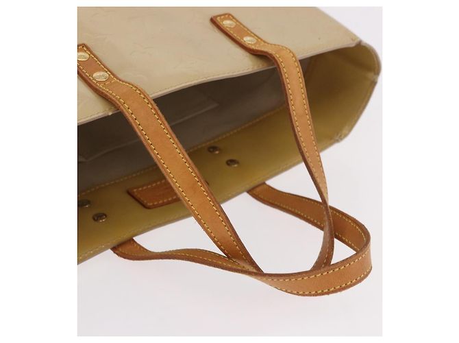 LOUIS VUITTON Borsa Monogram Vernis Reade MM Beige M91141 LV Auth 184220 - vista 7