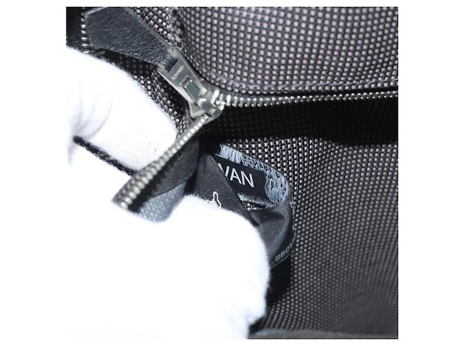 Hermès HERMES Her Line Borsa in tela nera argento Auth bs35384 Nero - vista 12