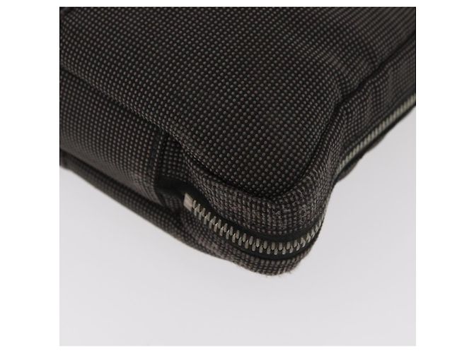 Hermès HERMES Her Line Borsa in tela nera argento Auth bs35384 Nero - vista 14