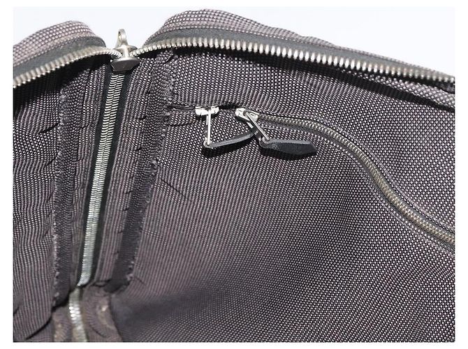 Hermès HERMES Her Line Borsa in tela nera argento Auth bs35384 Nero - vista 20