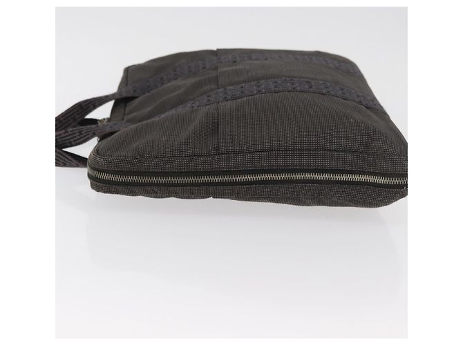 Hermès HERMES Her Line Borsa in tela nera argento Auth bs35384 Nero - vista 4