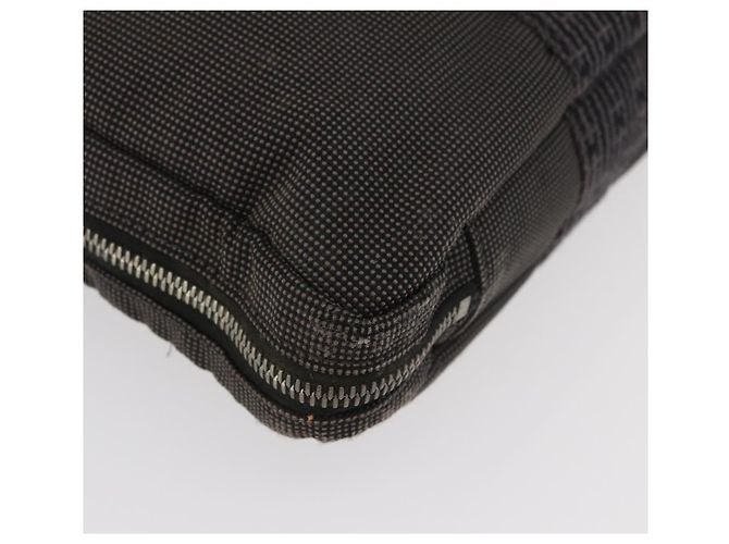 Hermès HERMES Her Line Borsa in tela nera argento Auth bs35384 Nero - vista 9